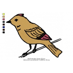 Bird Embroidery Design 22